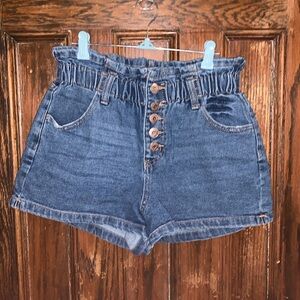 Wild Fable paper bag Jean shorts